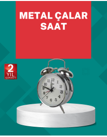 Dekoratif Gümüş Işıklı Alarmlı Masa Saati Sessiz Mekanizma