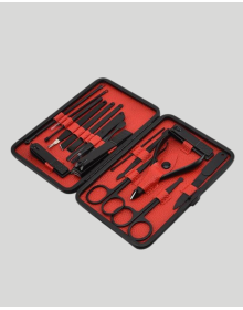 El ve Ayak Bakım Seti 17 Parça Taşınabilir Deri Çantalı Manikür Seti