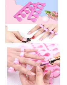 5 Adet Pedikür El Ayak Parmak Ayırıcı Tırnak Boyama Yumuşak Köpük Ayak Sedye