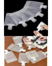 5 Adet Şeffaf Sıvı Kozmetik Çantaları Seyahat Losyon Şampuan Yüz Kremi El Sabunu Ambalajı