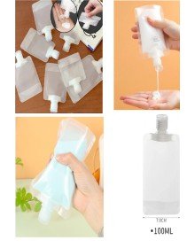 5 Adet Şeffaf Sıvı Kozmetik Çantaları Seyahat Losyon Şampuan Yüz Kremi El Sabunu Ambalajı