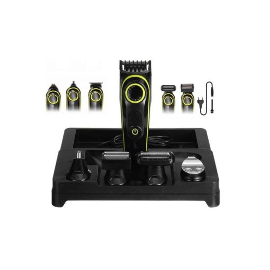 5 Başlıklı Şarjlı Tıraş Makinesi Led Ekran Saç Sakal Ense Tıraşına Uygun Bakım Seti 5 Başlıklı Şarjlı Tıraş Makinesi Led Ekran Saç Sakal Ense Tıraşına Uygun Bakım Seti