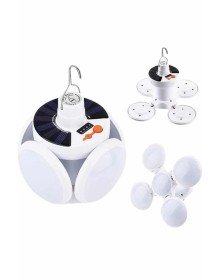 5 Kanatlı Bahçe Aydınlatma Led Askılı Solar Güneş Enerji Usb Sarjlı