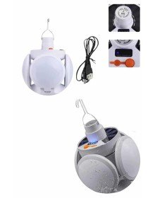 5 Kanatlı Bahçe Aydınlatma Led Askılı Solar Güneş Enerji Usb Sarjlı