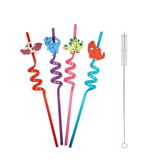 5 Parça Renkli Pipet Seti - Emojili Spiral Kokteyl- Çocuk Pipeti Temizleme Fırçalı 5 Parça Renkli Pipet Seti - Emojili Spiral Kokteyl- Çocuk Pipeti Temizleme Fırçalı