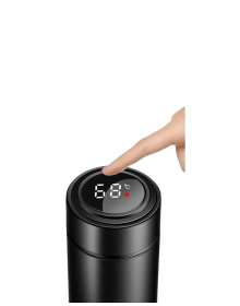 LED Sıcaklık Ölçerli 250 ml Yalıtımlı Termos Şişe