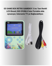 500 Oyun Hafızalı G5 Game Box – Renkli LCD Ekranlı