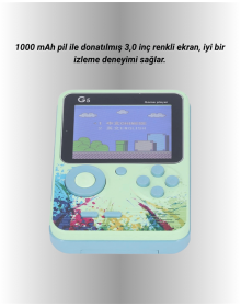 500 Oyun Hafızalı G5 Game Box – Renkli LCD Ekranlı