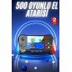 500 Oyunlu Retro Sup Konsolu Taşınabilir Mini Gamepad 3,5 İnç Ekran