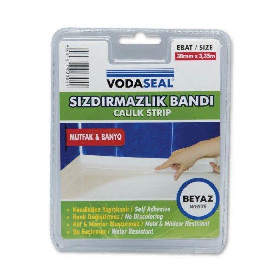 Vodaseal Küvet Kenar Sızdırmazlık Bandı 38 mm 3,35 Metre Vodaseal Küvet Kenar Sızdırmazlık Bandı 38 mm 3,35 Metre