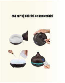 Zamanlayıcılı ve Otomatik Kapanmalı Aromaterapi Nemlendirici Difüzör
