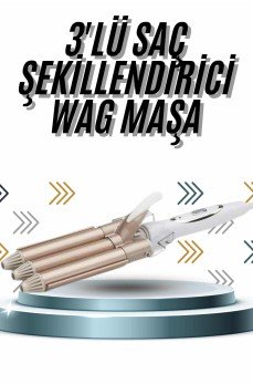 Wag Maşa Profesyonel Saç Şekillendirici İyon Özellikli Isı Kademeli