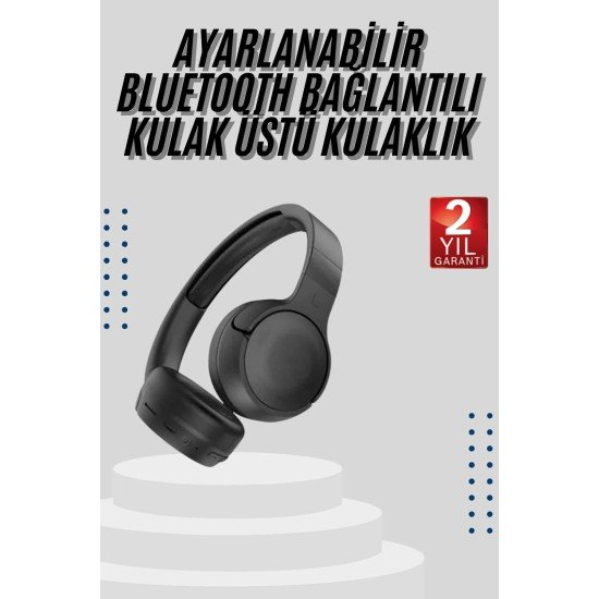Kablosuz Bluetooth Kulaklık Kulak Üstü Ayarlanabilir Uzun Ömürlü Kablosuz Bluetooth Kulaklık Kulak Üstü Ayarlanabilir Uzun Ömürlü
