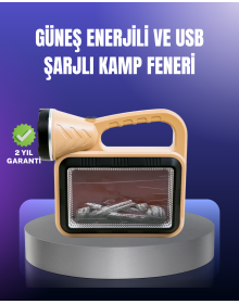 Solar Enerjili Alev Lambası – El Feneri ve Dekoratif Işık