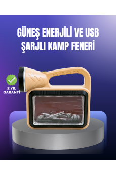 Solar Enerjili Alev Lambası – El Feneri ve Dekoratif Işık