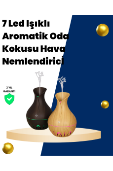 USB Şarjlı 7 Renk LED Işıklı Sessiz Çalışan Mini Hava Nemlendirici