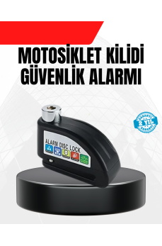 Alarm Disk Fren Kilidi Paslanmaz Çelik Motosiklet Scooter Bisiklet