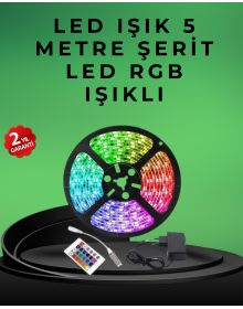 Pratik Kurulumlu 5 Metre Kumandalı Şerit LED