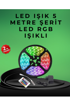 Pratik Kurulumlu 5 Metre Kumandalı Şerit LED