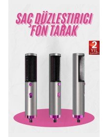 Fön Tarak Düzleştirici Seramik Kaplama Fön Makinesi Saç Kurutma