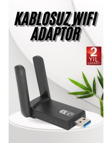 Wifi Adaptörü Bt5.0 Wifi 2'si Bir Arada Çift Bantlı Çift Anten