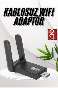 Wifi Adaptörü Bt5.0 Wifi 2'si Bir Arada Çift Bantlı Çift Anten