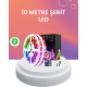 10 Metre Telefon Kontrollü Smart Şerit Led USB RGB Kumandalı