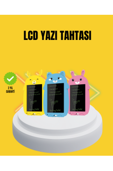 Tek Tuşla Silinebilir LCD Yazı Tableti | Çocuklar İçin Eğitim Tableti