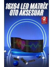 LED Matrix Panel RGB Ekran Kumandalı Araç Camına Uygun