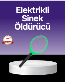 Çocuk ve Evcil Hayvan Dostu Elektrikli Sinek Raketi | Güvenli Kullanım