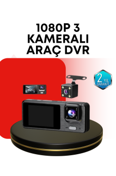 Araç Kamerası 3’lü Sistem | Full HD, Sesli Kayıt ve Park Gözetimi