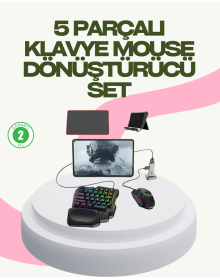Rekabetçi Mobil Oyun Aksesuarı | Klavye + Mouse + Hızlı Dönüştürücü