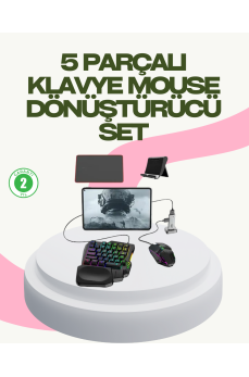Rekabetçi Mobil Oyun Aksesuarı | Klavye + Mouse + Hızlı Dönüştürücü