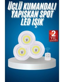 Kablosuz Pilli Işıldak  Masa Lambası Mutfak Tezgah Altı Banyo Dolabı Dolap İçi