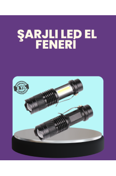 Suya Dayanıklı 4 Modlu Mini LED El Feneri