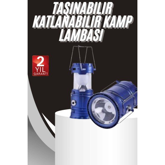 Kamp Lambası Solar Şarjlı Kızaklı Kamp Feneri Led Lamba Işıldak Kamp Lambası Solar Şarjlı Kızaklı Kamp Feneri Led Lamba Işıldak