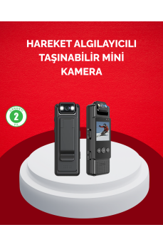 Mini Kamera 1080P Full HD Taşınabilir Güvenlik ve Kayıt Cihazı