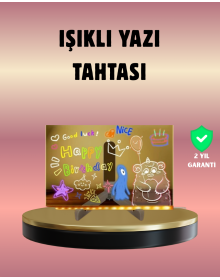 USB Bağlantılı LED Akrilik Çizim ve Not Tahtası