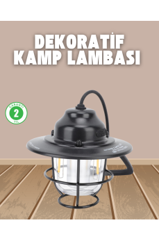 Dekoratif ve Fonksiyonel Taşınabilir Kamp Gece Lambası