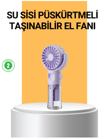 Taşınabilir Şarjlı Su Buharlı Mini Klima Fan