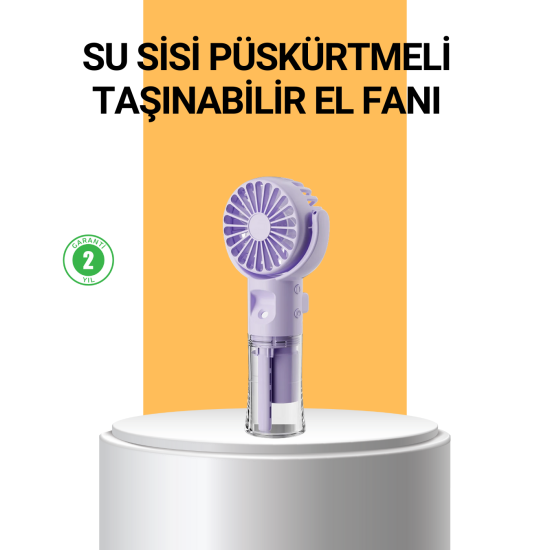 Taşınabilir Şarjlı Su Buharlı Mini Klima Fan