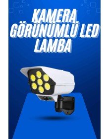 Solar Bahçe Aydınlatması Hareket Sensörlü Uzaktan Kumandalı Kamera Görünümlü