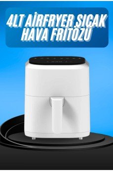 Hava Fritözü 4L Airfryer Pratik Uzun Ömürlü Yağsız Pişirme Taşınabilir