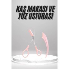 2'li Kaş Bakım Seti Taraklı Kaş Makası Ve Kaş Usturası Kaş Şekillendirici
