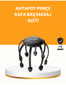 Saç Derisi Masaj Aleti 8 Bağımsız Kol 3 Modlu Derin Rahatlama