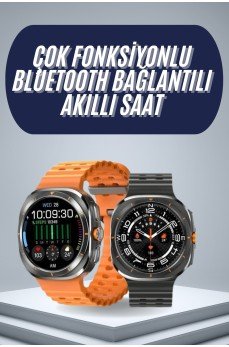 2025 Model Gelişmiş Özellikli Nabız Sensörlü Spor Takibi Yapabilen Titreşimli Saat