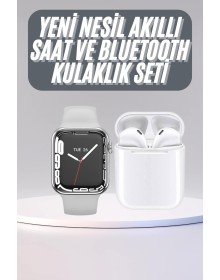 Akıllı Saat Kulaklık Hediyeli Uyku ve Sağlık Takibi Yapabilen Uzun Ömürlü