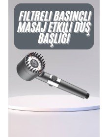 Yüksek Performanslı Masaj Etkili Su Tasarruflu Duş Başlığı Krom Kaplama Uzun Ömürlü