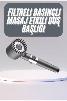 Yüksek Performanslı Masaj Etkili Su Tasarruflu Duş Başlığı Krom Kaplama Uzun Ömürlü
