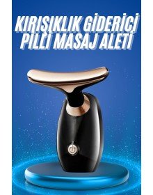Kırışıklık Giderici Yüz Masaj Aleti Pilli Cilt Bakım Cilt Sıkılaştırma Derinlemesine Temizler